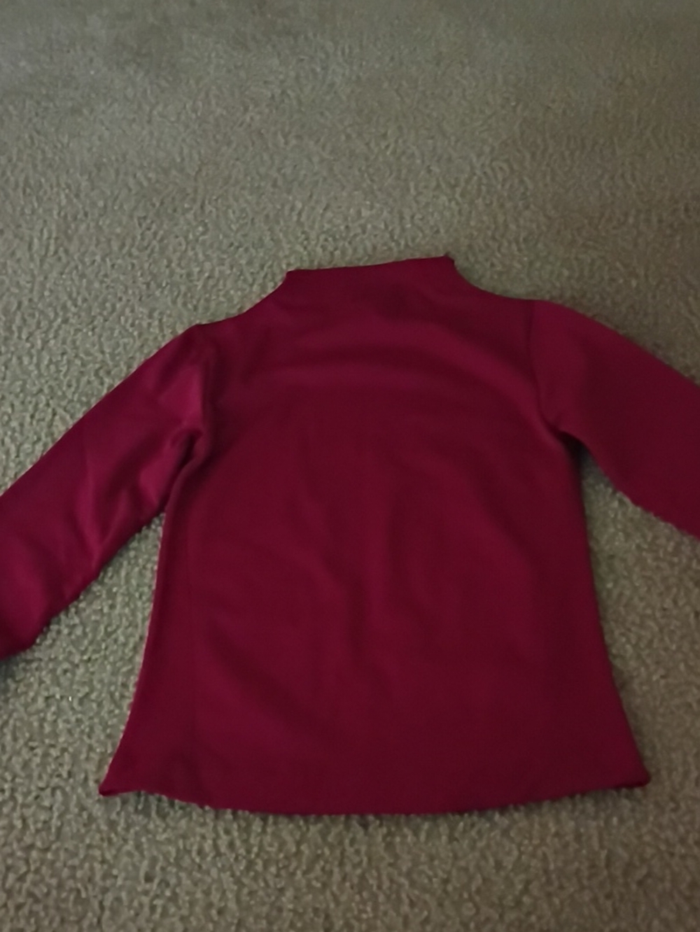 Women's Mock Neck Sweater in Deep Berry Pink